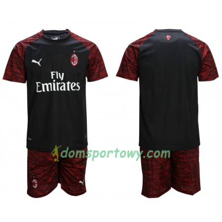 Koszulka AC Milan Dziecięcy Trzeci Koszulki Piłkarskie 2018-2019 Krótki Rękaw